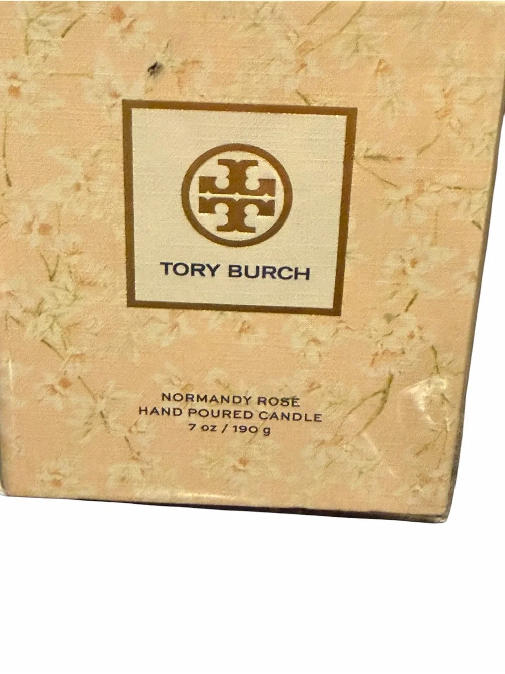 NEW Tory Burch SEALED Candle 7oz Gold Box NORMANDY ROSE Rare Find! Designer
